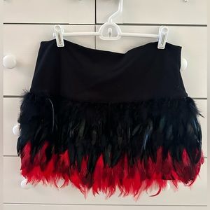 Bebe Addiction Feather Skirt